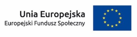 Logo Unii Europejskiej Europejski Fundusz Społeczny